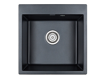 Кухонная мойка Paulmark KANTE 50 PM105152-BLM 51х52 цвет черный металлик